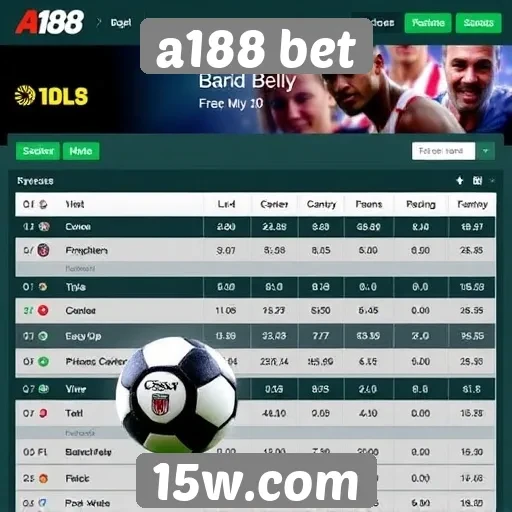 Comparativo de odds no site A188 Bet